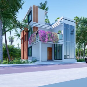 A thoughtfully designed 2-storied dining and residence building in Habiganj, Sylhet, offering 1,036 sq. ft. per floor for a blend of comfort and functionality. 2-Storied Dining & Residence Building in Habiganj, Sylhet | Comfortable & Functional Design