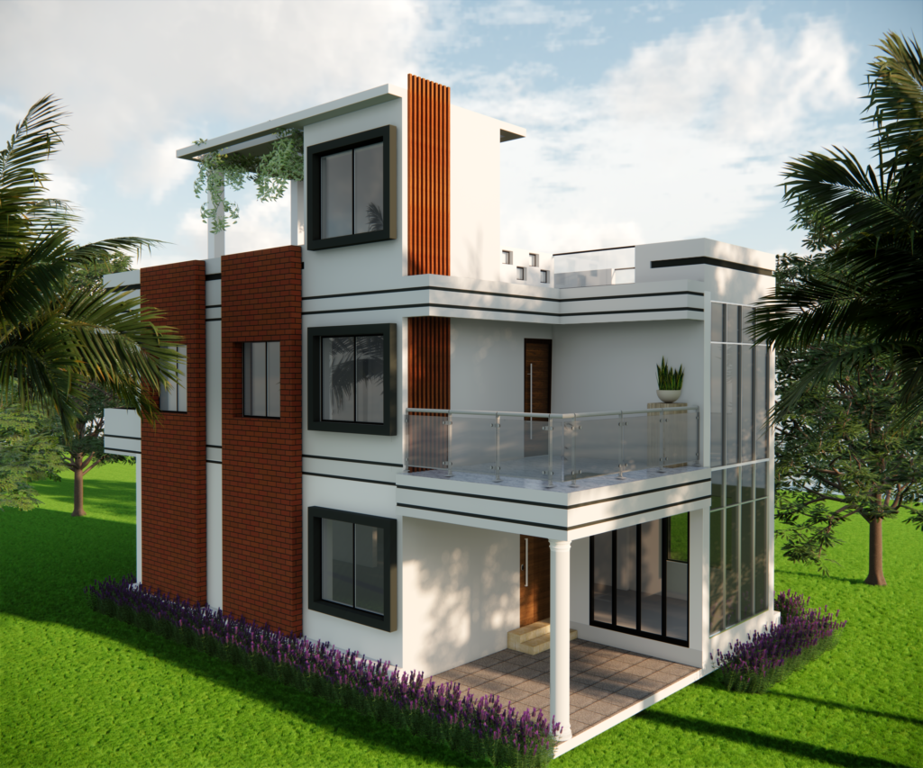 2-Storied Dining & Residence Block in Habiganj, Sylhet with 1036 sq. ft. area